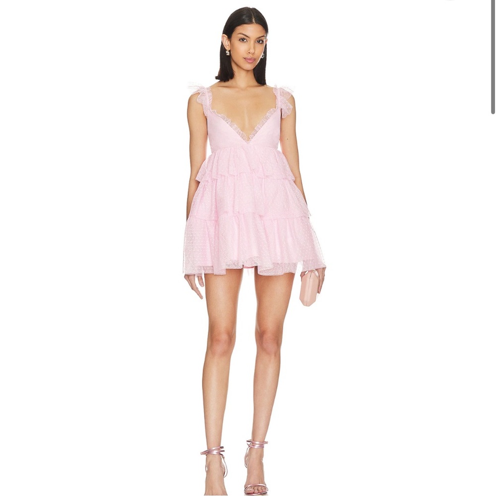 Pink mini dress